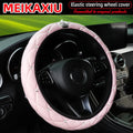 Diamond Studded Leather Steering Wheel Cover 14.5-15 inch - image 10