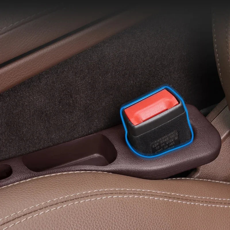 PU Leather Car Seat Gap Fillers with 2 Storage Grooves, Pair