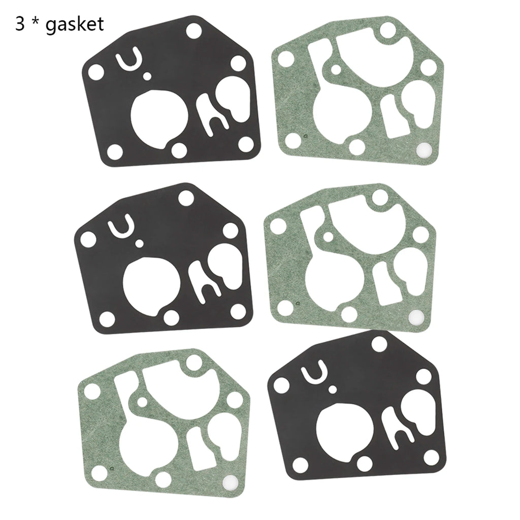 Carburetor Diaphragm Gasket Kit (3-Pack) for Small Engines