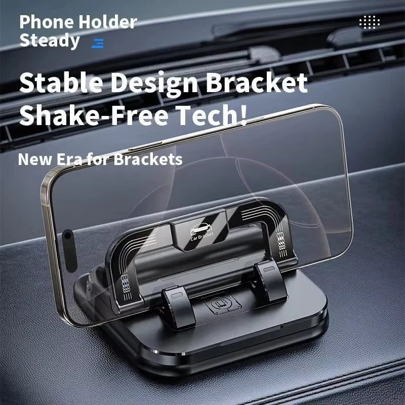 360° Rotatable Universal Car Phone Holder with Number Plate Dashboard Mount Easy Install Vehicle Mobile Phone Holder