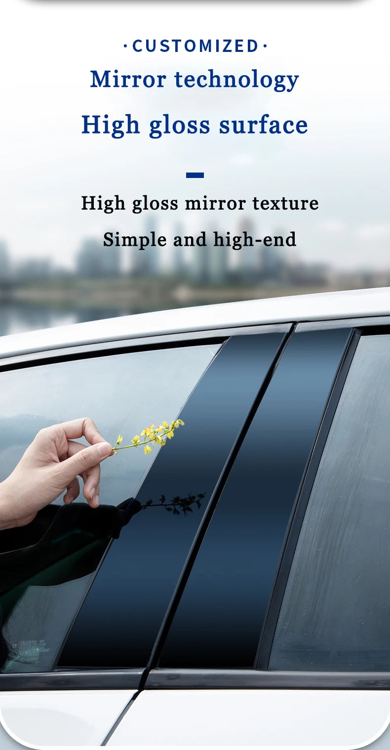 Carbon Fiber Window Trim Stickers for Dodge Ram 2009-2018 - image 11