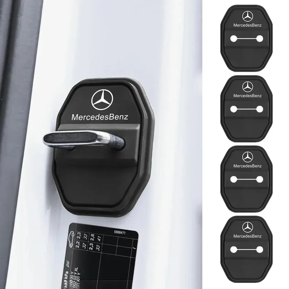 Silicone Door Lock Buckle Protector Covers for Mercedes-Benz W204 to W213