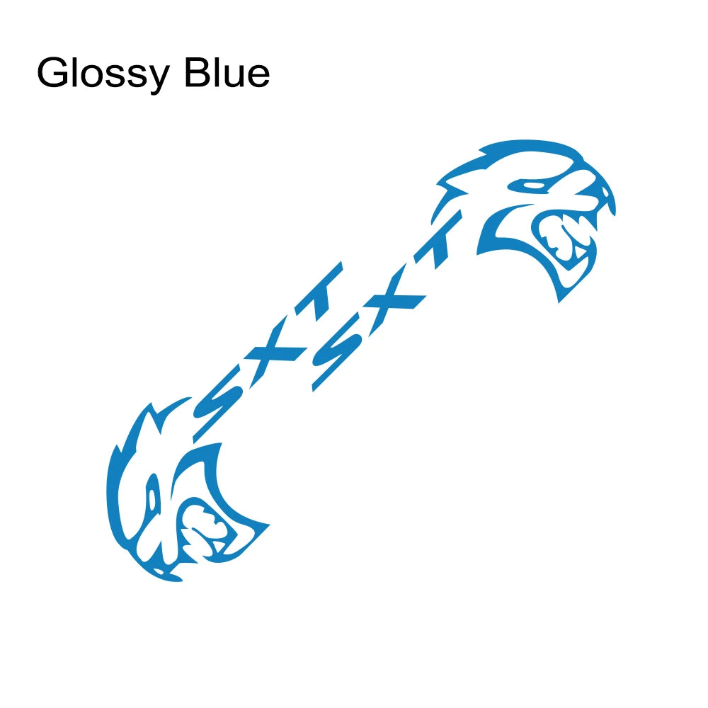 Big Cat Head Side Door Decal Pair for Dodge Charger and Challenger