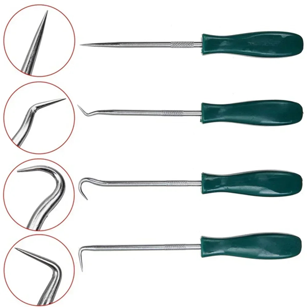 4Pcs Oil Seal Screwdrivers Set Car Auto Vehicle Pick Hooks For Garages General-Plumbers Mechanics Workshop Car Tools 135mm Amagi