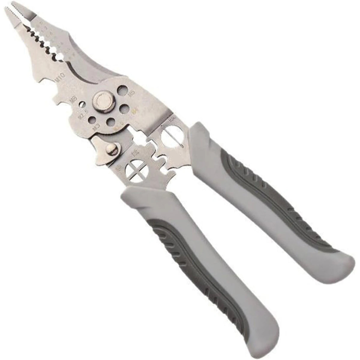 Multi-Purpose Wire Stripper & Crimping Tool with Wire Pliers