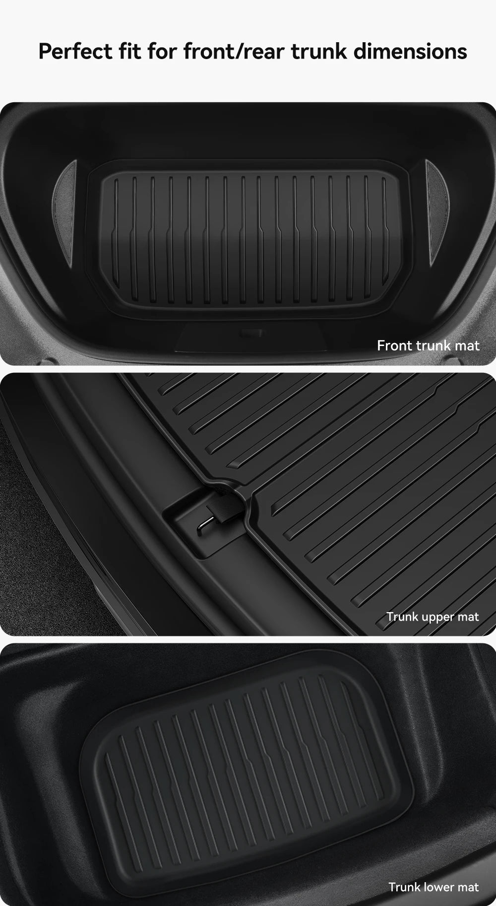 All-Weather TPE Trunk Mat for Model Y and Model 3