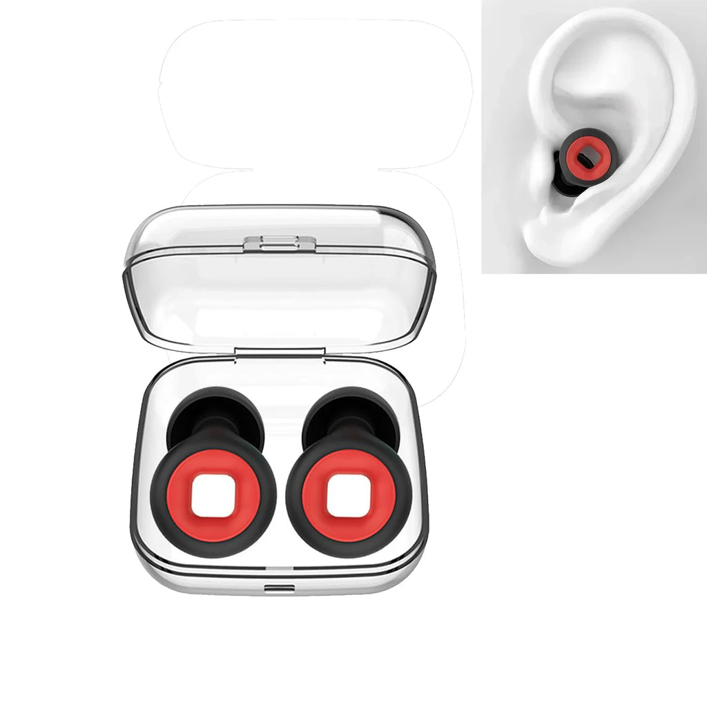 25dB Reusable Silicone Earplugs – Snoring, Concerts & Travel