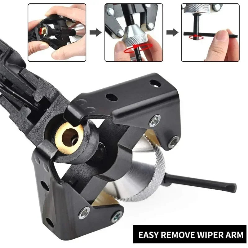 3-Jaw Extractor Bearing Puller Car Inner Bearing Gear Windshield Wiper Arm Remover