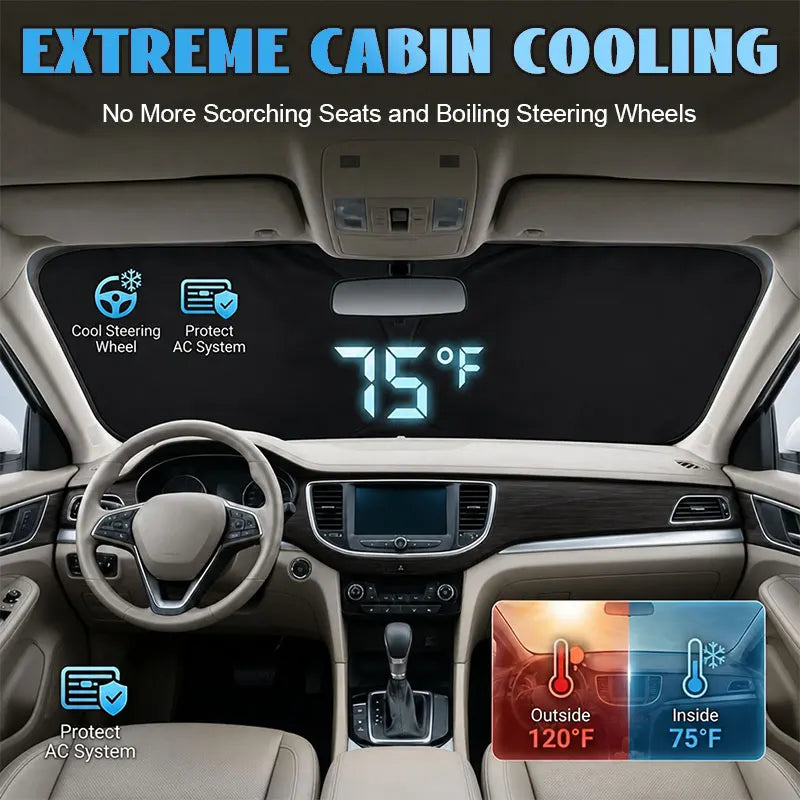 Car Windshield Sun Shade Covers for Front Window Sunscreen UV Protector Parasol for Car Summer Sunshade Accessories