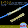 50pcs Waterproof Heat Shrink Wire Connectors Kit, Automotive Electrical Connector Terminals Kit Butt Splices Connector 22-10AWG