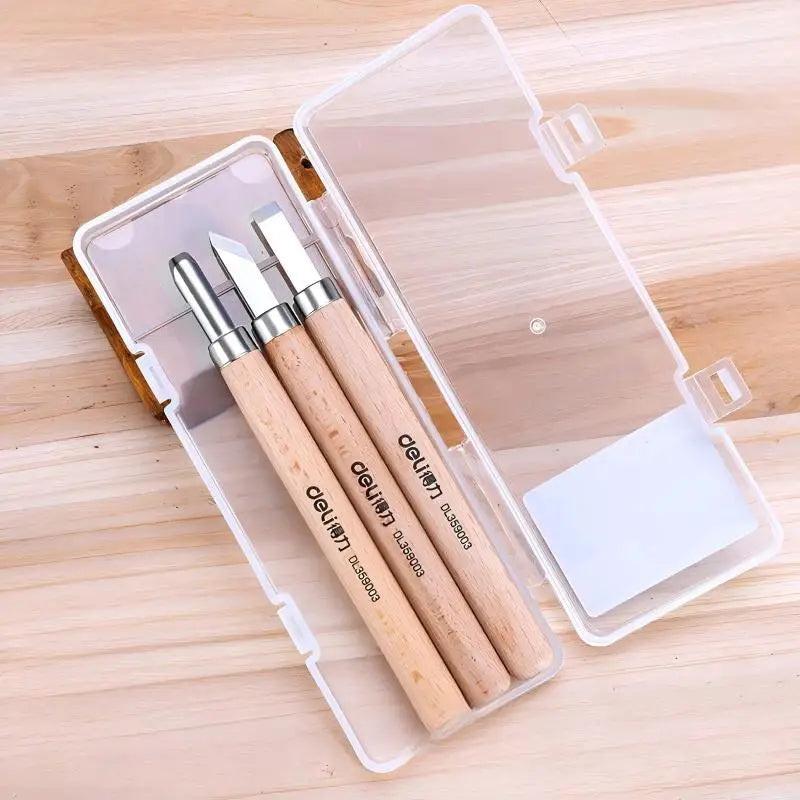 Wood Carving Chisels Set Basic Cutting Detailed Gouges Knife Kit for Craftsmanship