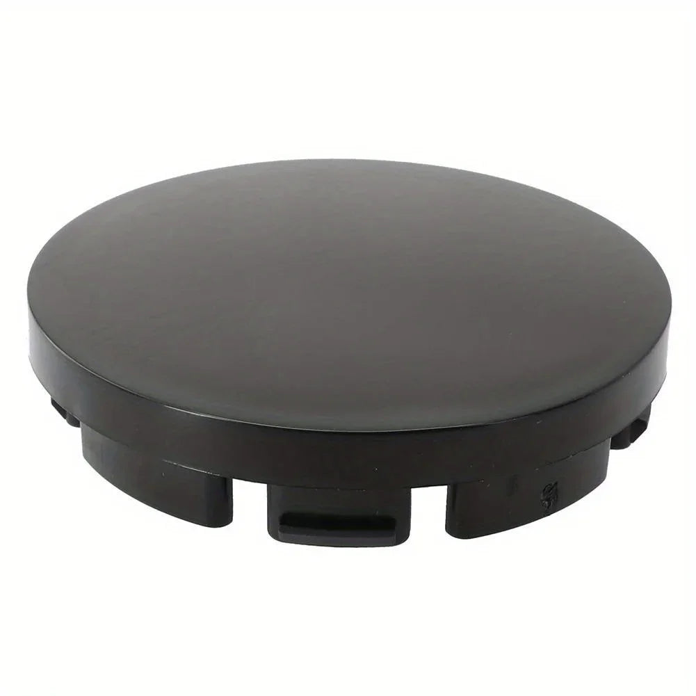 Wheel Center Caps, 55mm, Black ABS, Set of 4