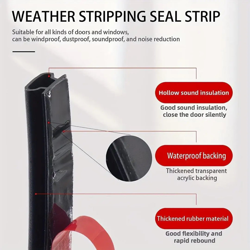 Waterproof Rubber Weather Stripping for Doors & Windows