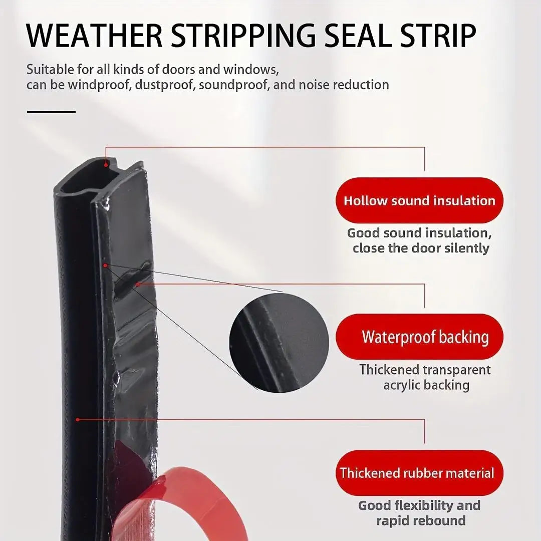 Waterproof Rubber Weather Stripping for Doors & Windows