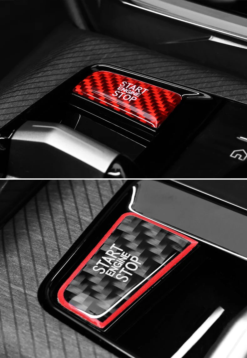Carbon Fiber Look Start/Stop Button Sticker for 5 Series, X3