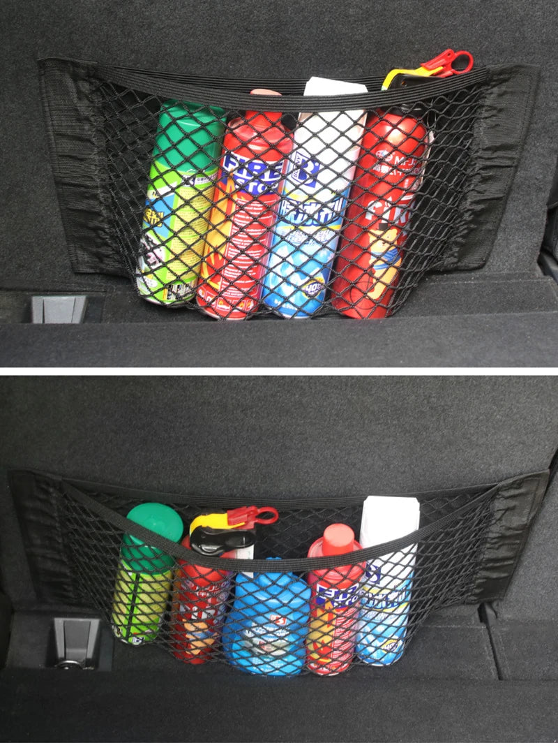 Elastic Mesh Seat Back and Trunk Net Organizer