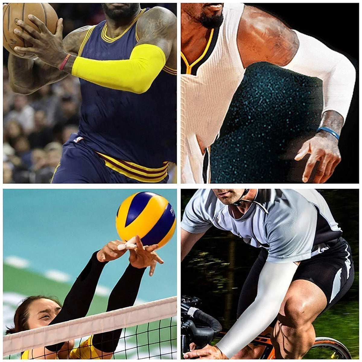 Sports Compression Arm Sleeve, UV Protection - image 4