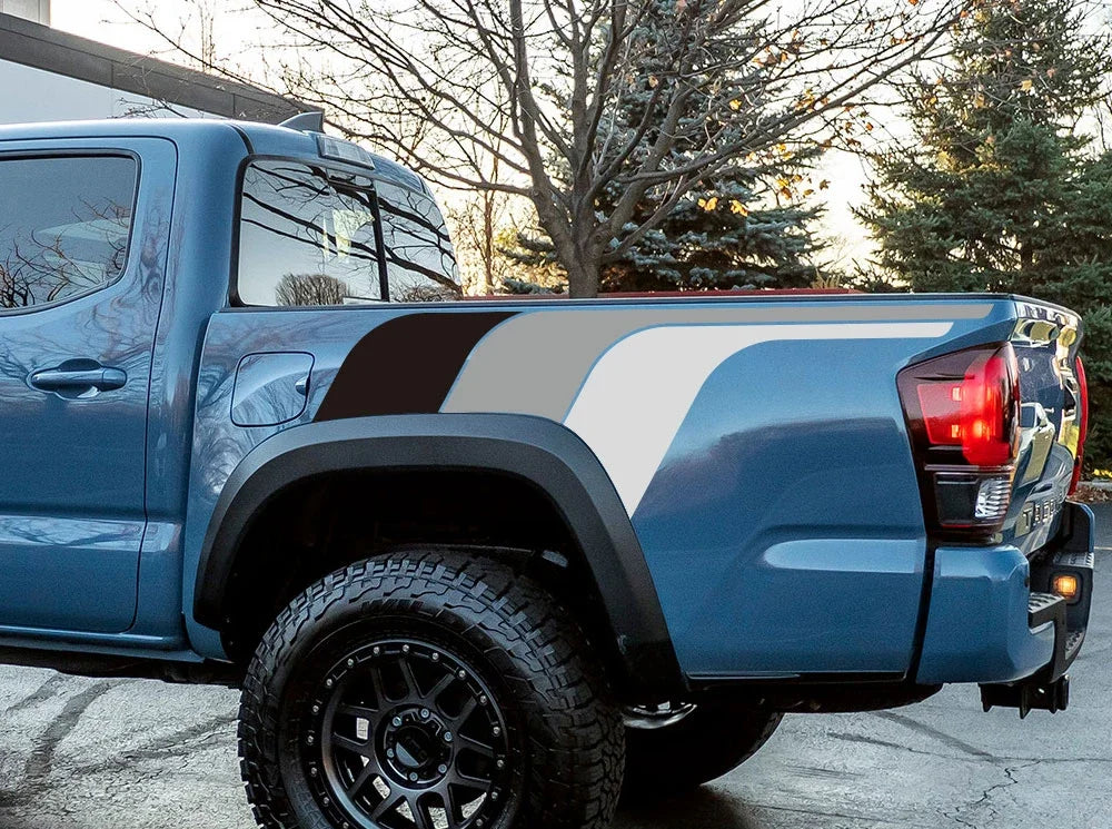 Truck Bed Side Mudslinger Decals for Toyota Tacoma, 2pc