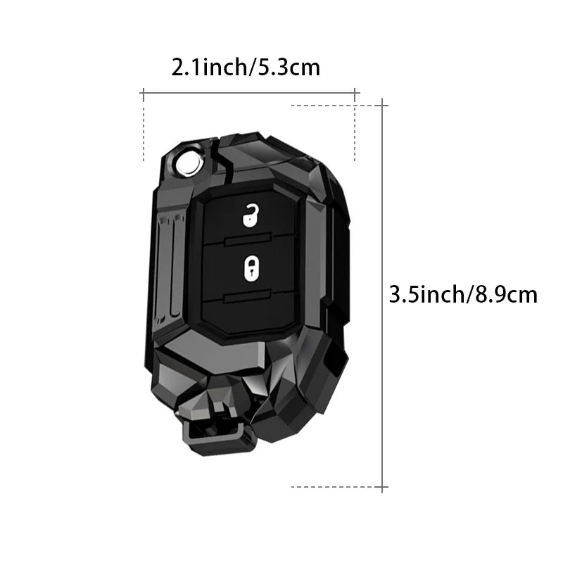 Fit for Jeep Wrangler Car Key Fob Cover Case Dodge Grand Cherokee Gladiator JT Sahara JLU JL Rubicon Robin Hood