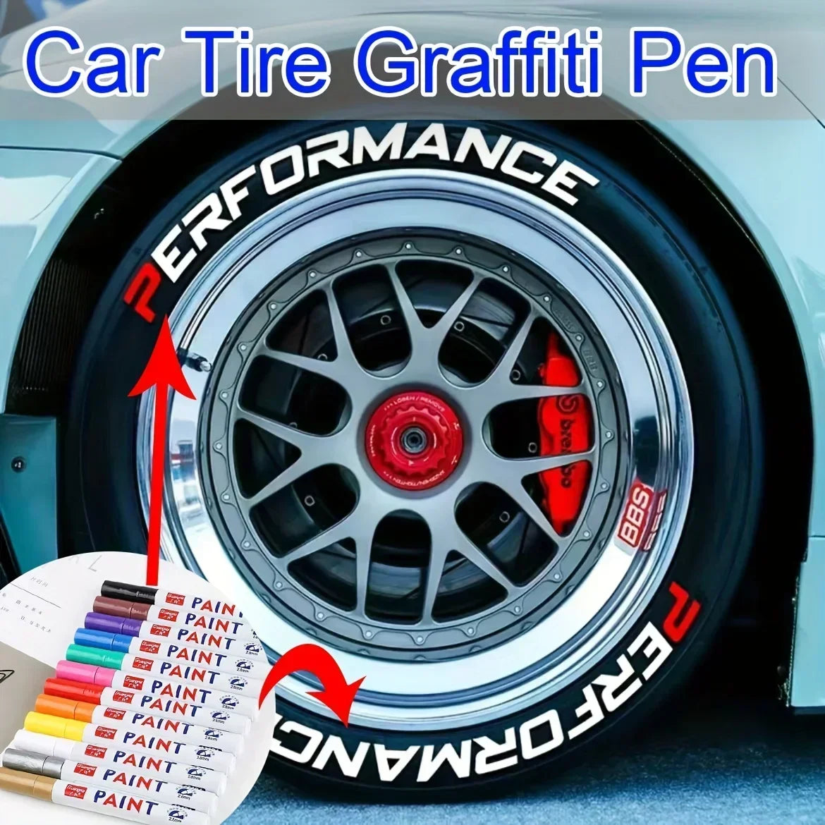 Waterproof Car Paint Pen – Touch-Up for Wheels, Tyres & Metal - image 2