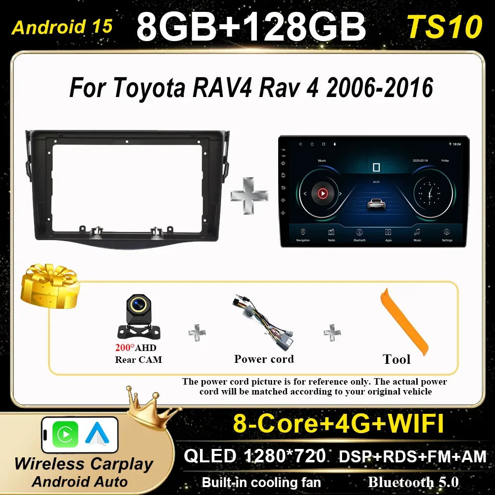 Toyota RAV4 2006-2016 Android Auto Car Stereo GPS Multimedia Player - image 11