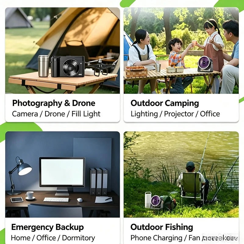New 800W 600W Portable Power Station 220V 716.8WH Solar Generator Backup Power Bank for Outdoor Camping Home Emergency RV Travel