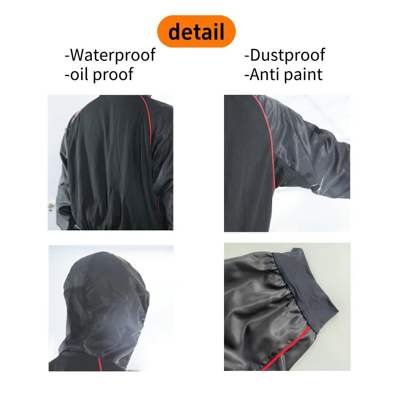 Protective Working Coverall Workers Uniform Men Women Welding Suit Car Mechanic Jumpsuit Spray Paint Anti-Static Clothes