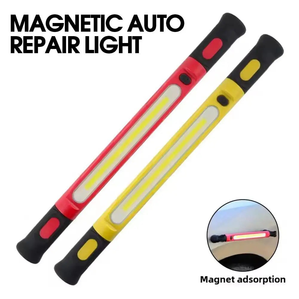LED Magnetic Work Light Rechargeable Underhood Work Lamp With Hooks & Rotating Magnetic Base For Car Repairing Emergency Q1J1