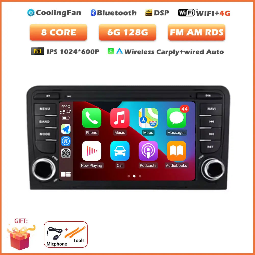 7-Inch Android Car Radio for Audi A3 with Wireless CarPlay - image 12