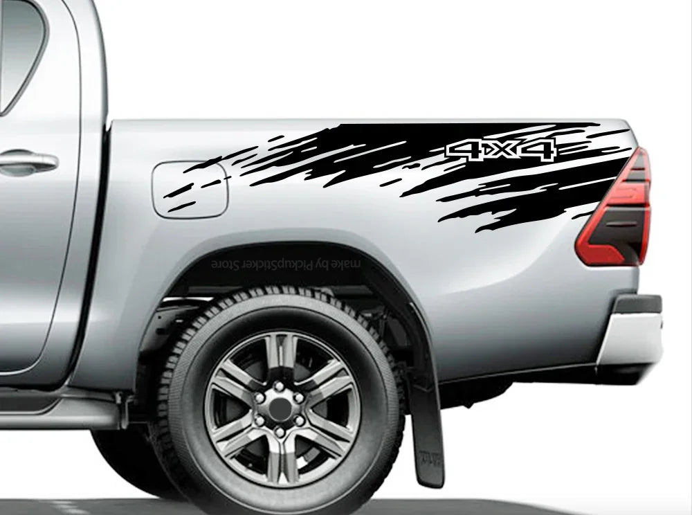 Mudslinger Splash Stripe Pickup Bed Decals, 2 pcs