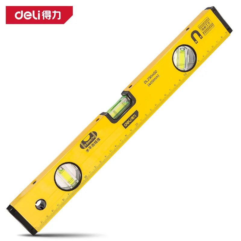 Magnetic Torpedo Spirit Level, 3 Vials, Aluminum Shockproof Bubble Level