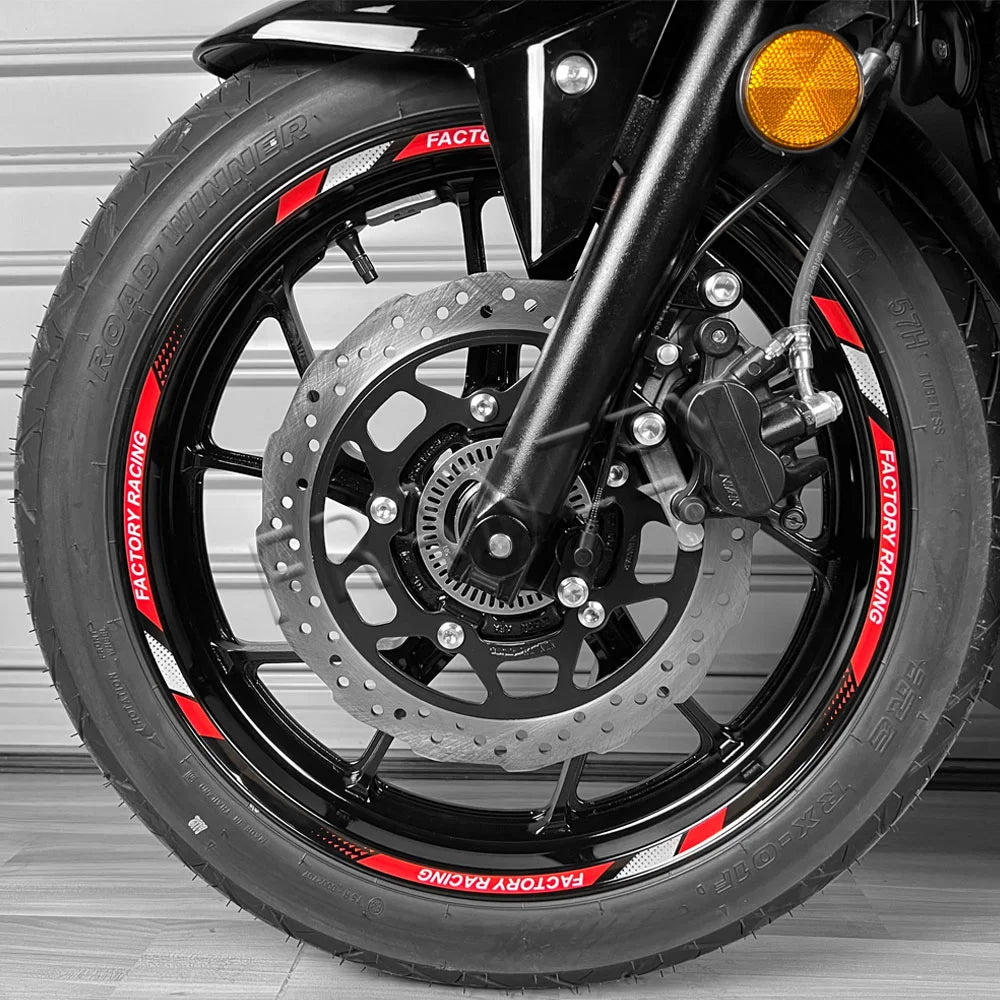 Reflective Wheel Rim Tape Decals for 12in to 18in Motorcycle Wheels - view 5