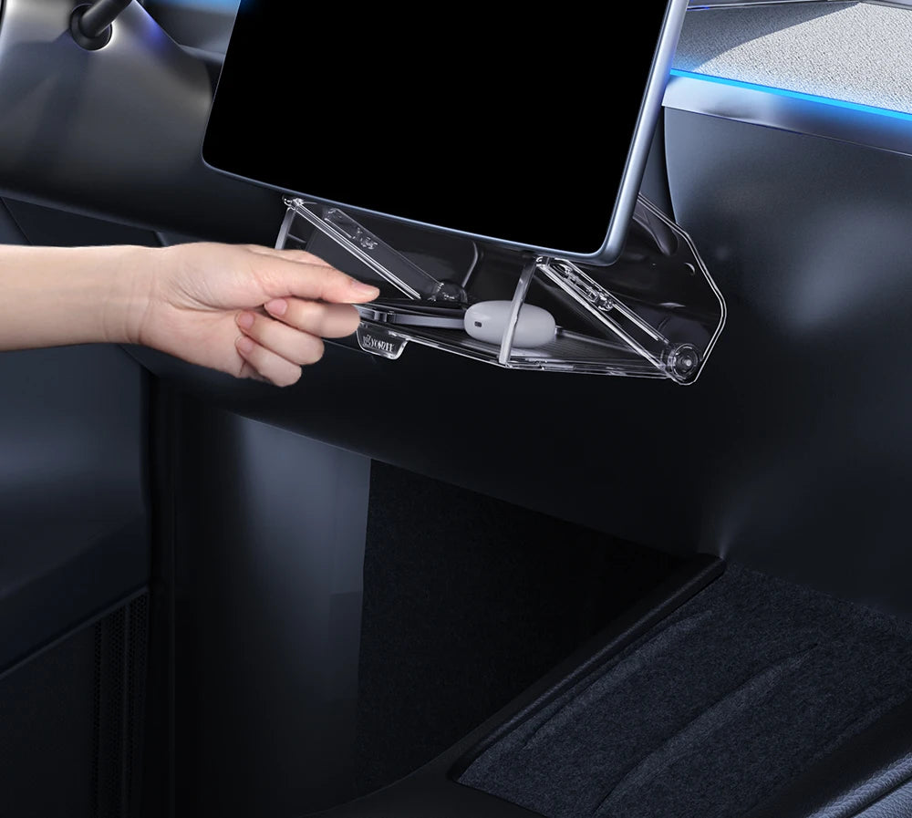 Magnetic Under Screen Storage Box for Tesla Model 3, Y and YL