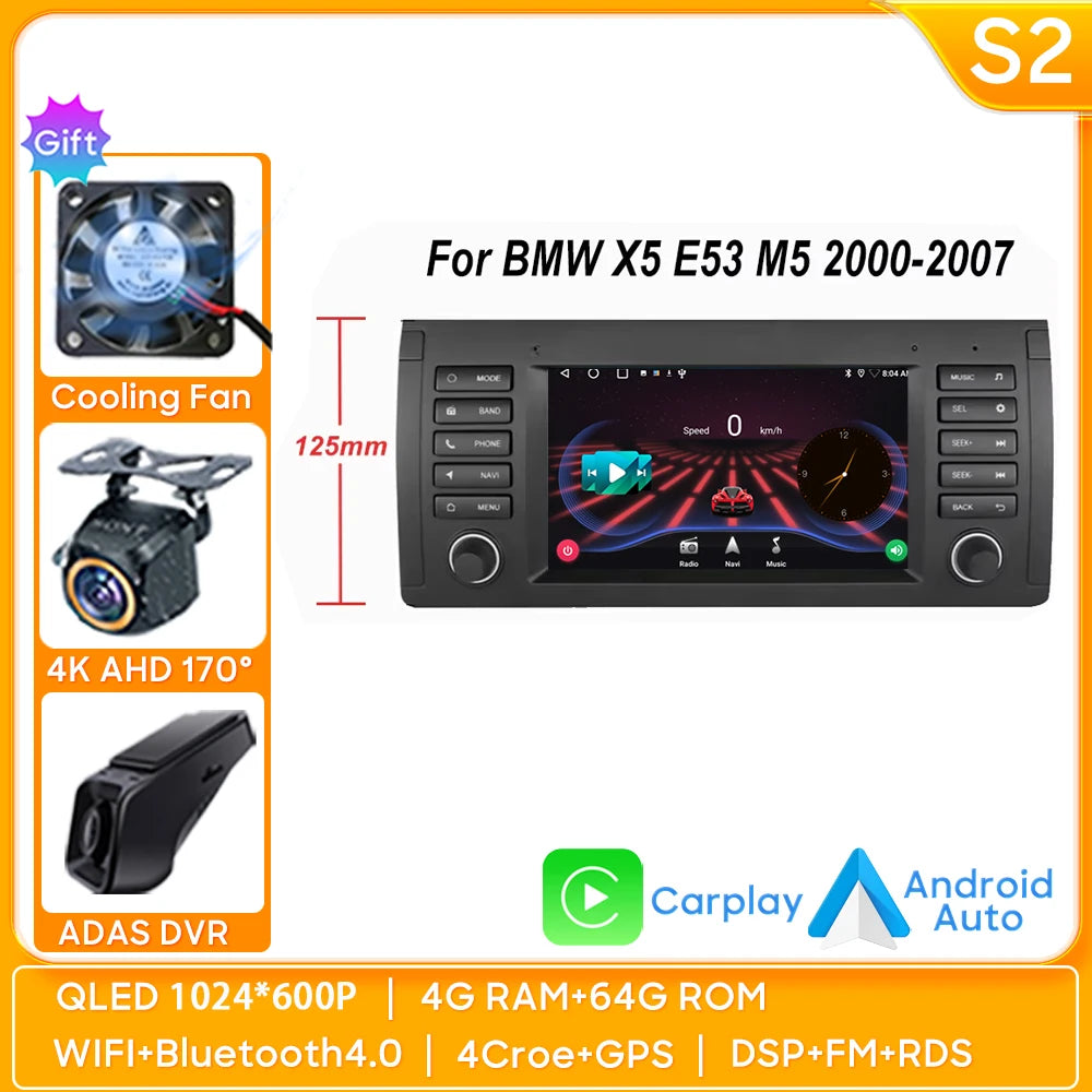 BMW 5 Series & X5 7'' Android Auto CarPlay Radio (1996-2003) - image 11