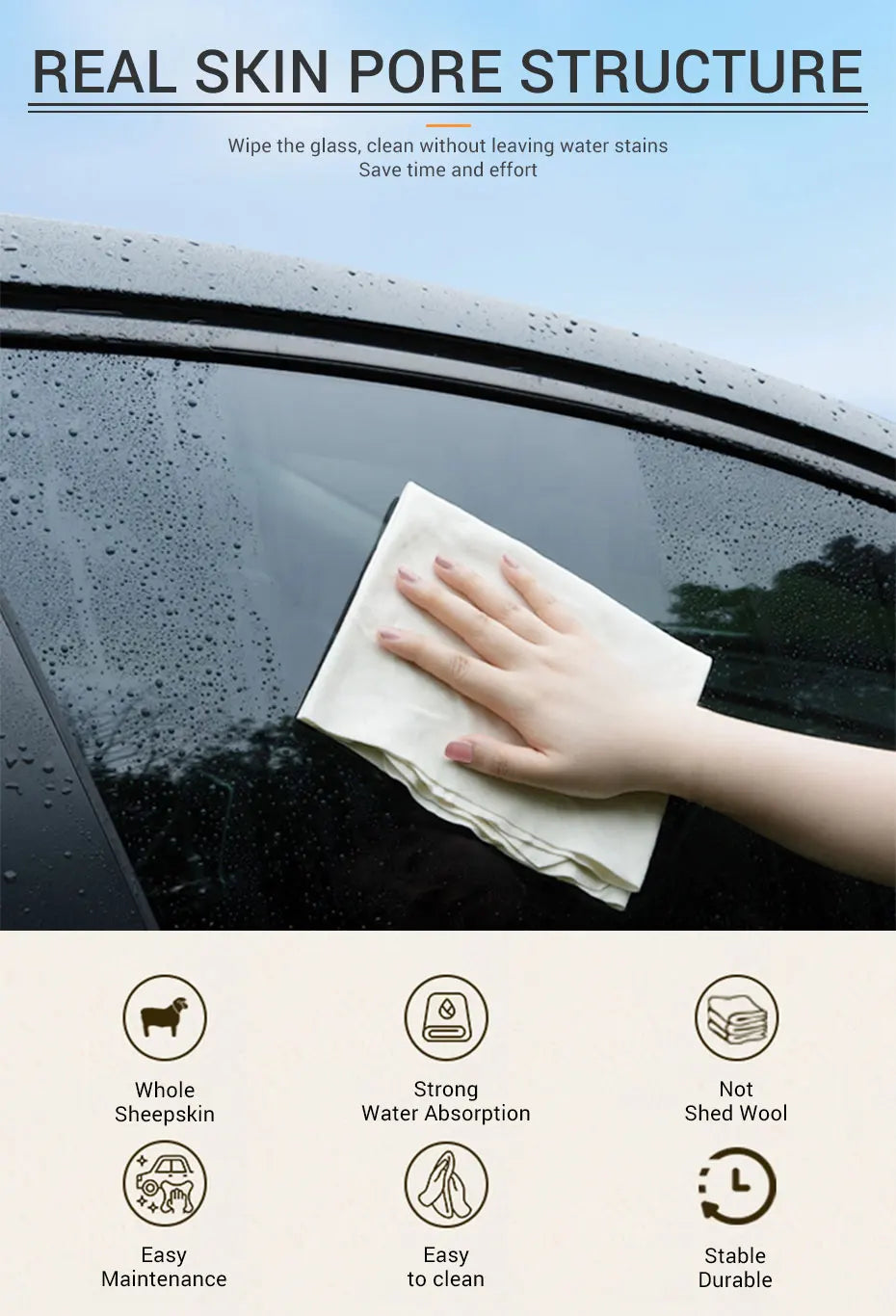 Absorbent Car Wash Drying Towel, 30x30cm or 30x55cm