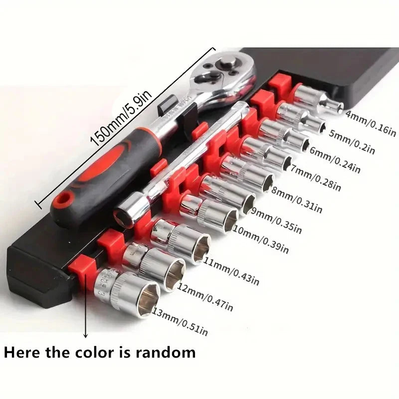 New Upgrade Wrench Socket Set Hardware Car Boat Motorcycle Bicycle Repairing Tool Short Socket Ratchet Auto Repair Tools Hand