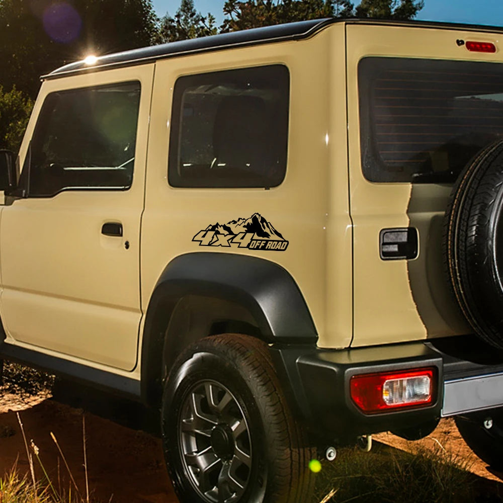 4x4 Off-Road Mountain Vinyl Sticker for Suzuki Jimny
