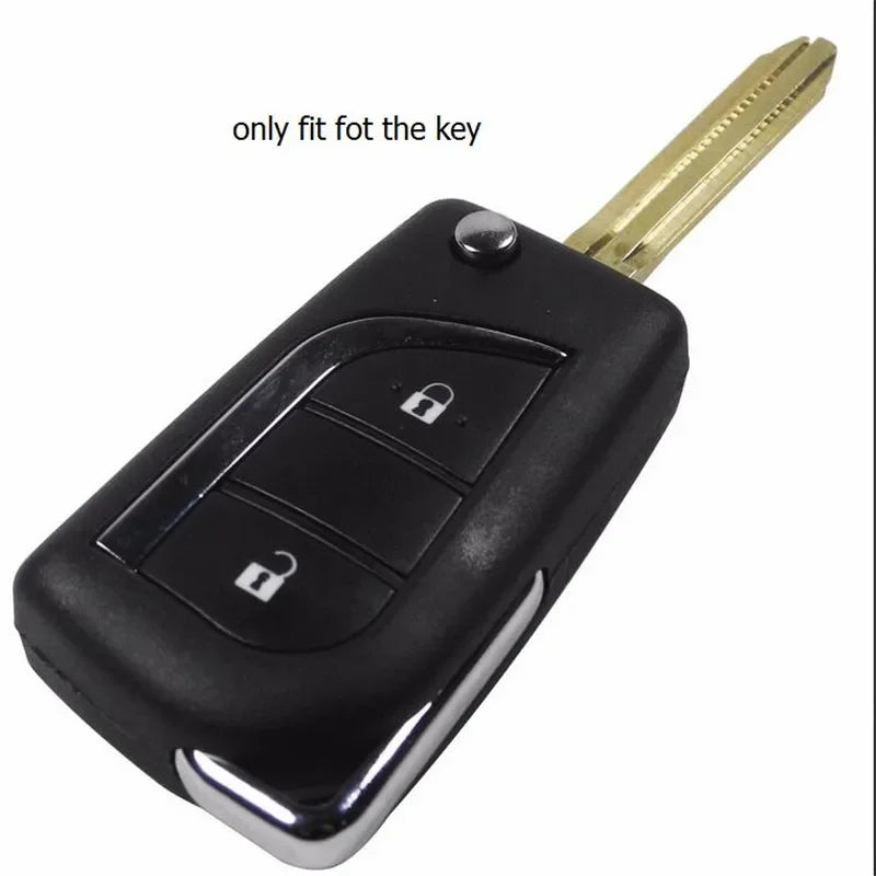Silicone Key Cover for Toyota - 2 Button Protective Case - image 2