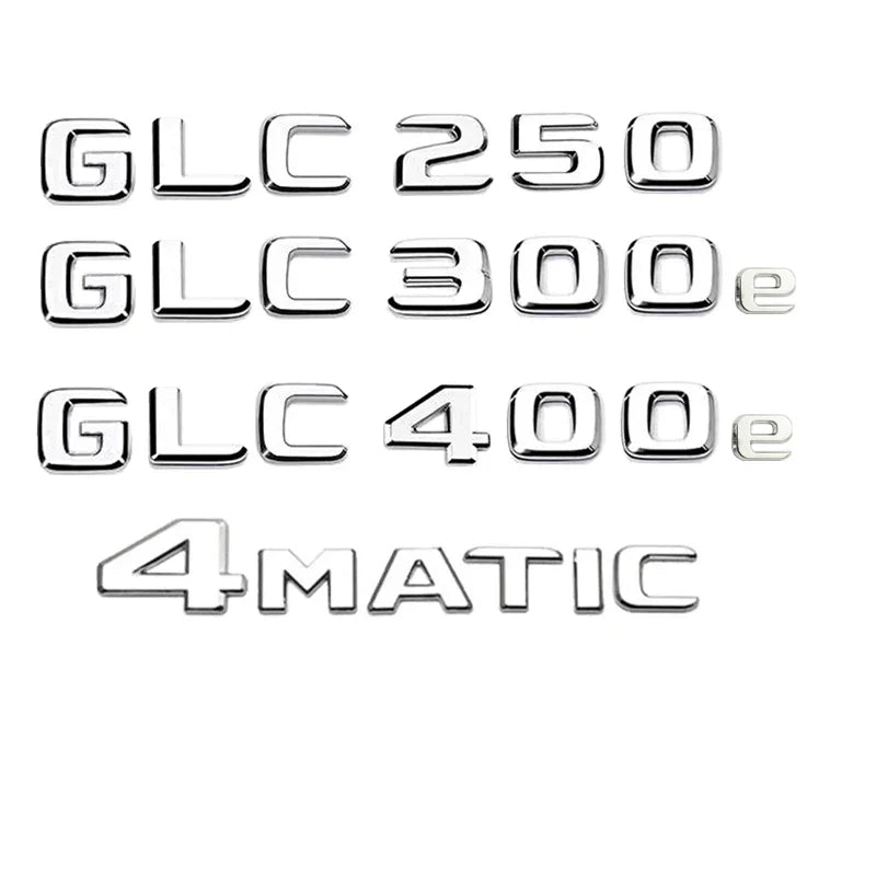 Rear Trunk Letter Badge Emblem Set for Mercedes-Benz GLC X253 - view 13