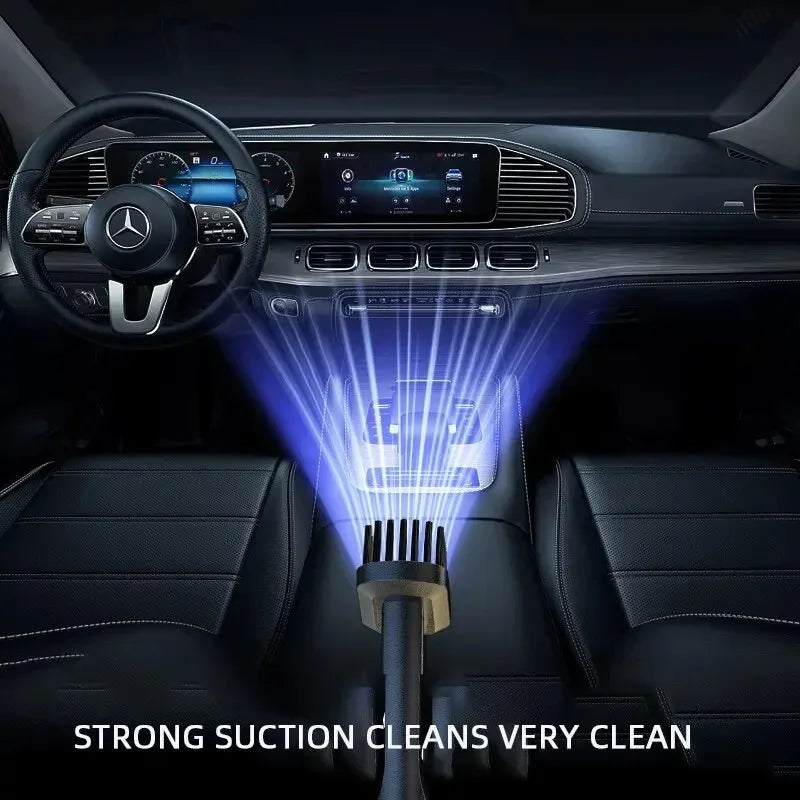 Cordless Car Vacuum USB Recharge Handheld Vacuum Portable Powerful Suction Cleaner for Car Household Office Pet Hair Cleaning