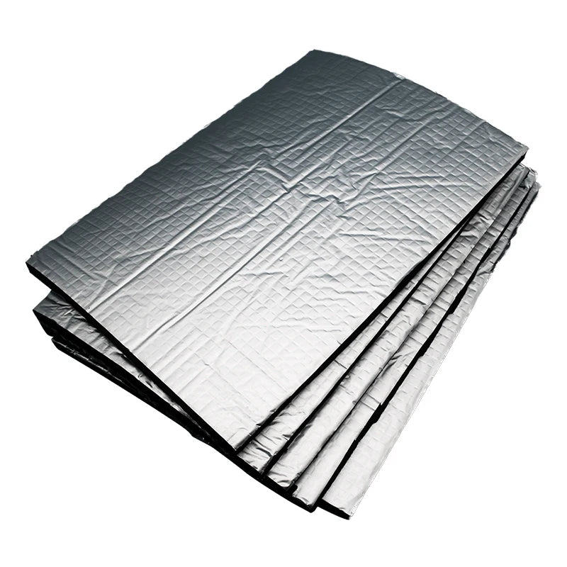 5mm car sound deadener mats 10 pack, slim hood and panel noise insulation