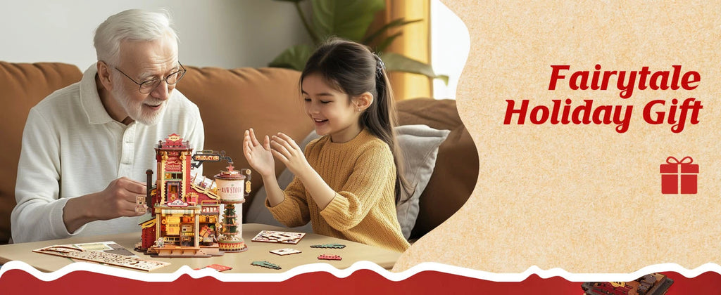 Rokr 3D Wooden Music Box Puzzle Kit, Build-It-Yourself Model - view 13
