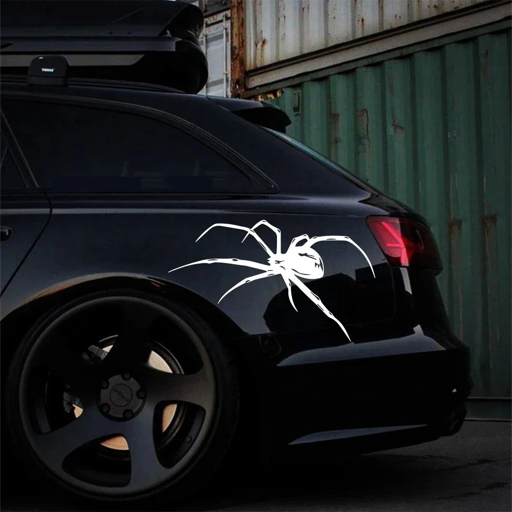 Mysterious Spider Vinyl Car Stickers – Unique Auto Decals