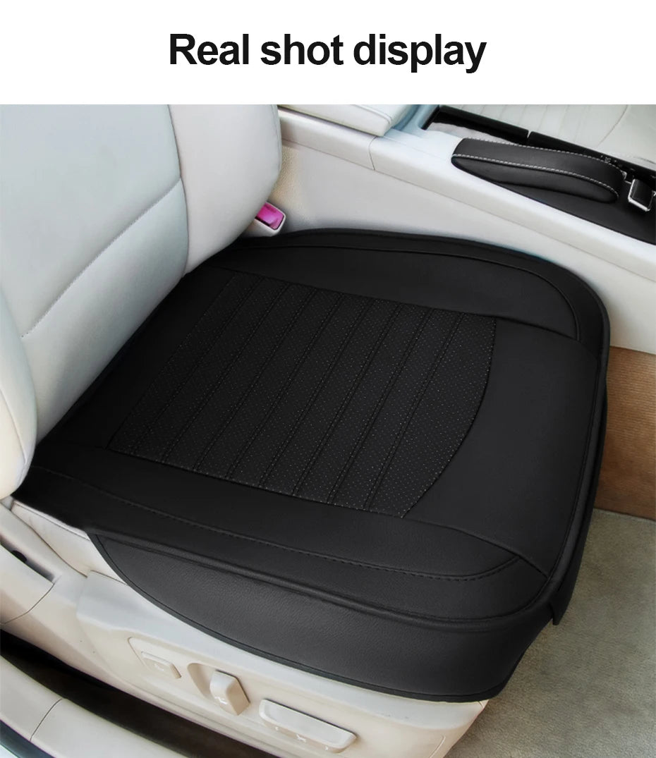 PU Leather Front Seat Cover with Anti-Slip Backing