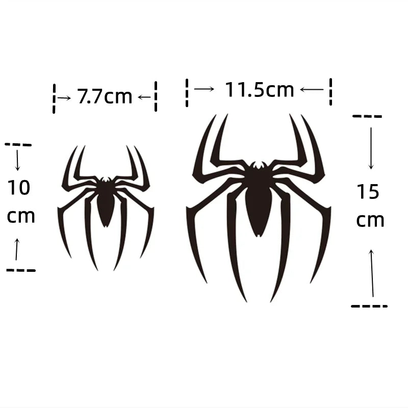 2pc Spider Windshield Decals, Reflective Waterproof Car Stickers - view 4