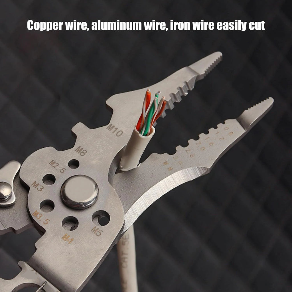 Professional Wire Stripper & Crimping Tool – Spring Loaded