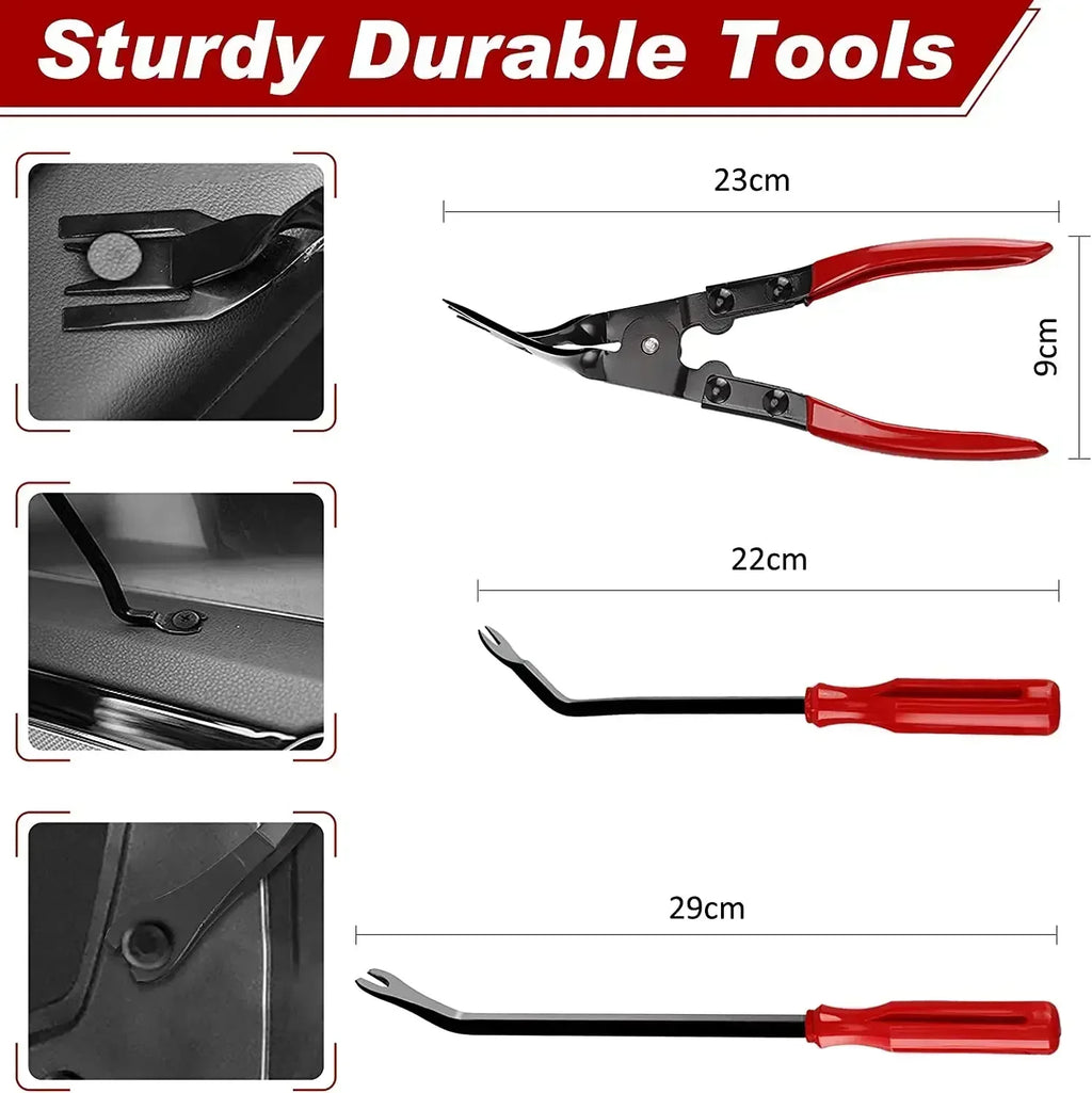 Auto Trim Removal Tool Set - Interior Panel & Clips Pry Kit - image 11