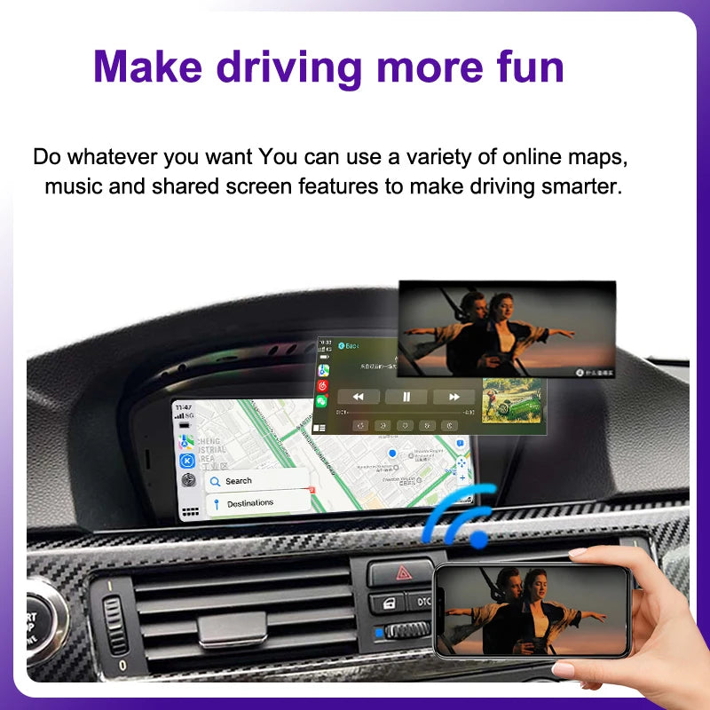 8.8" Wireless CarPlay & Android Auto Display for BMW Models - image 5