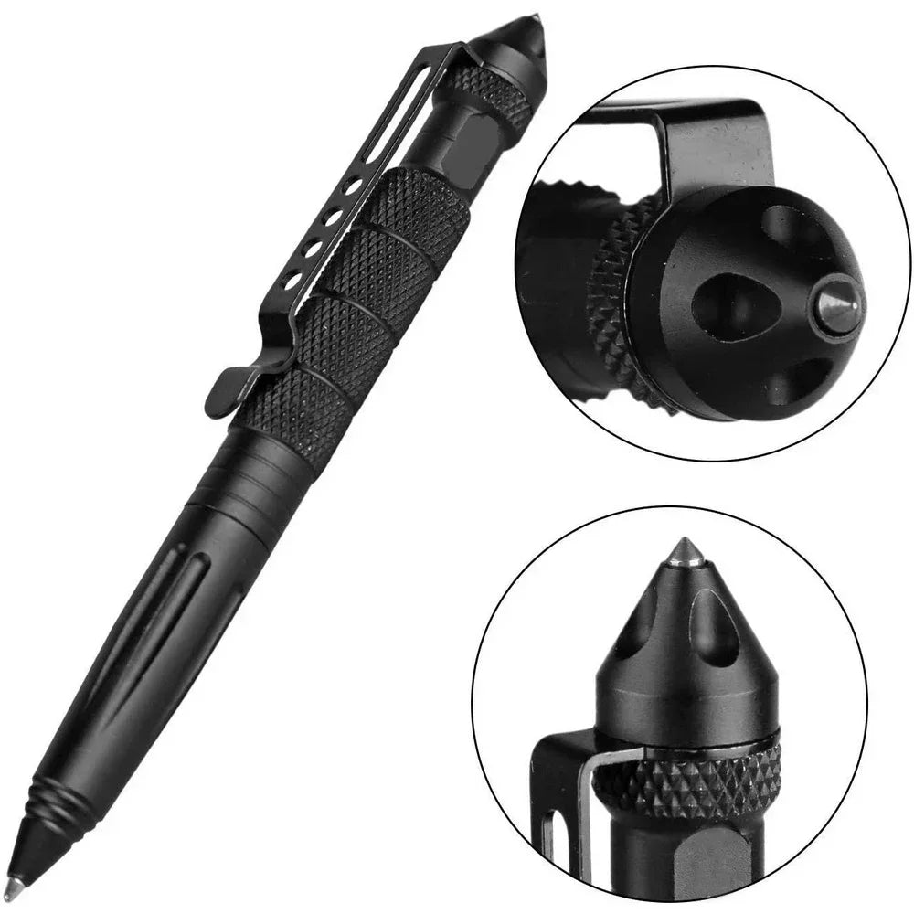 Military Tactical Pen with Glass Breaker, Aluminum Alloy - image 7