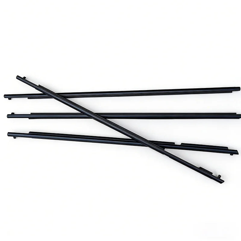 4Pcs Black Window Rubber Trim For RAV4 2009-2012 Weatherstrip Seal Side Door Glass Replacement Belt Waterproof 75720-0R020